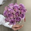 15 сиреневых роз Найтингейл в коробке